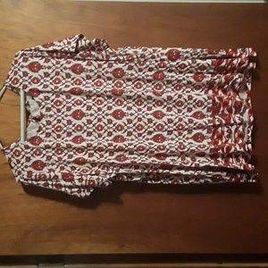 Eliane Rose Floral Short Sleeve Blouse- 2X